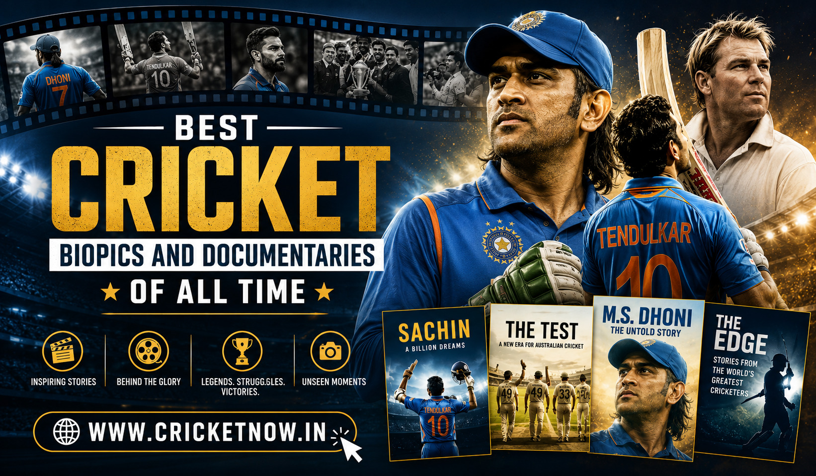 Best Cricket Biopics and Documentaries of All Time