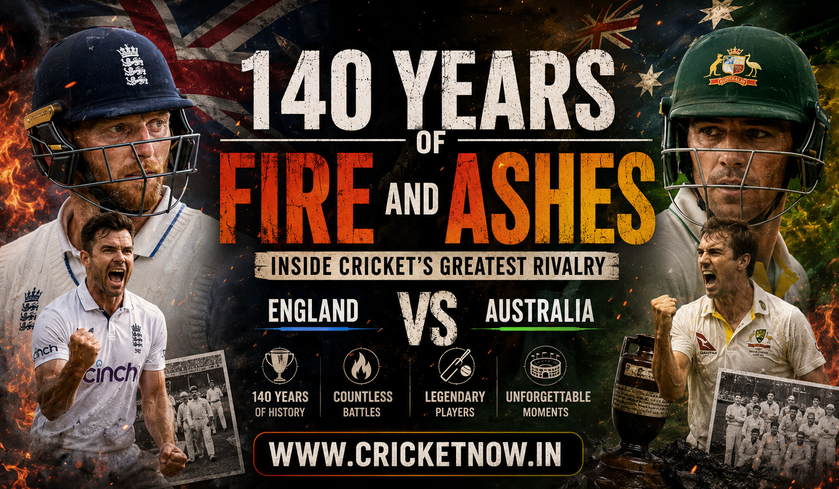Fire and ashes England vs Australia