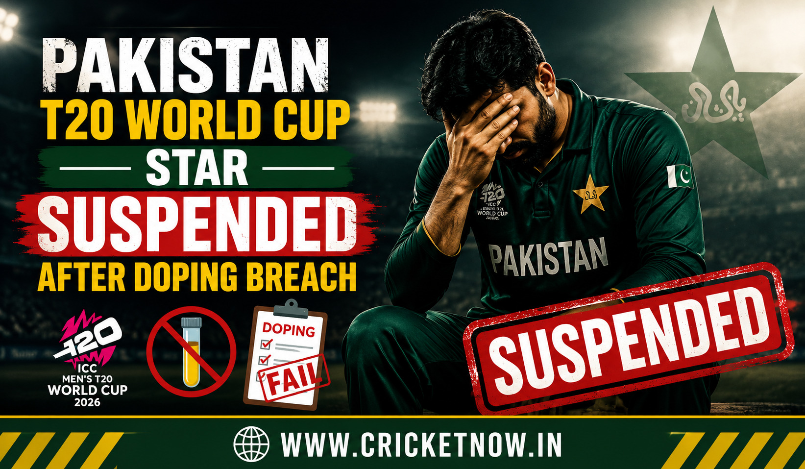 Pakistan T20 World Cup Star Suspended After Doping Breach