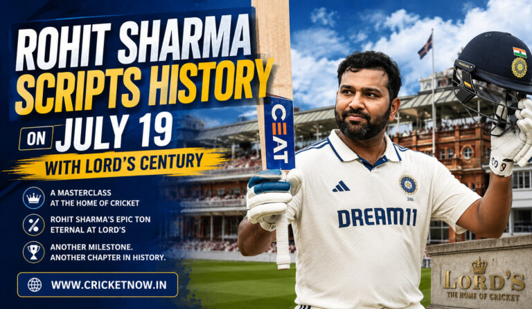 Rohit Sharma's historic Lord's century