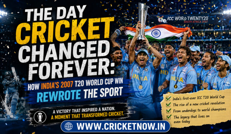 The Day Cricket Changed Forever