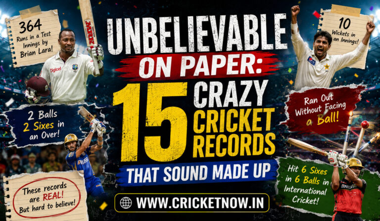 Unbelievable on Paper 15 Crazy Cricket Records